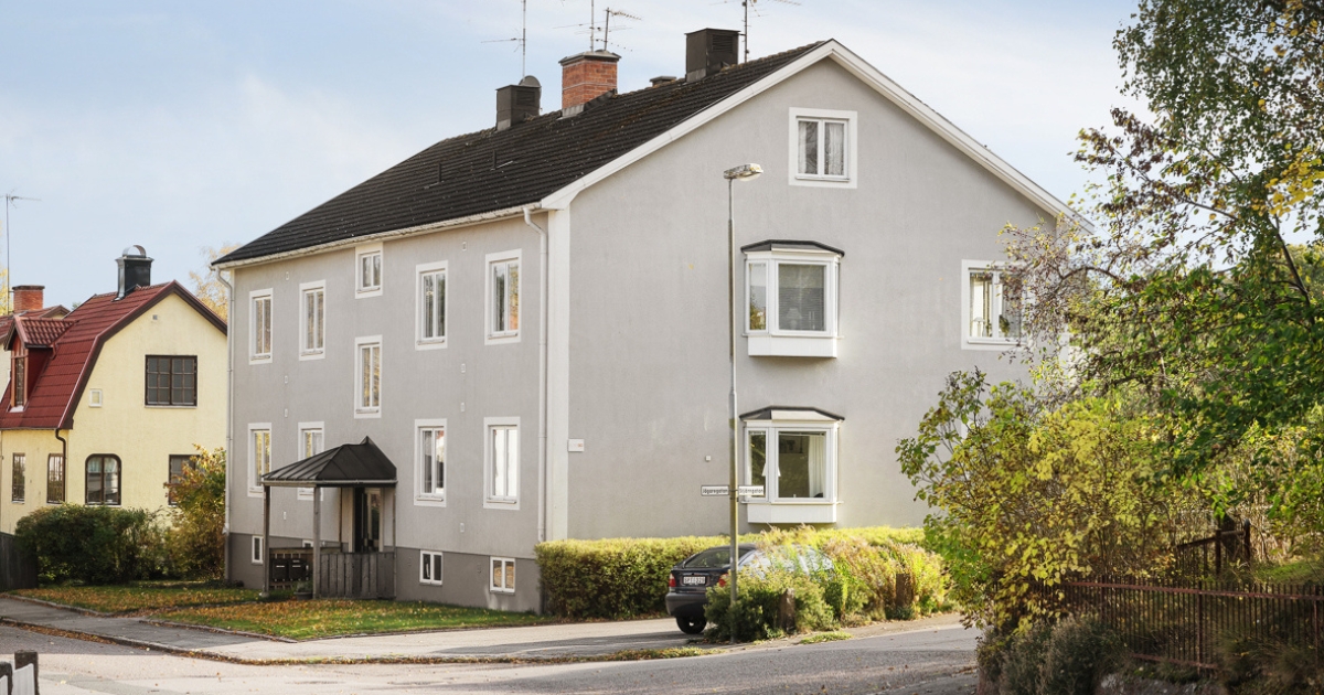 Fasadbild på en av KlaraBos fastigheter i Tranås